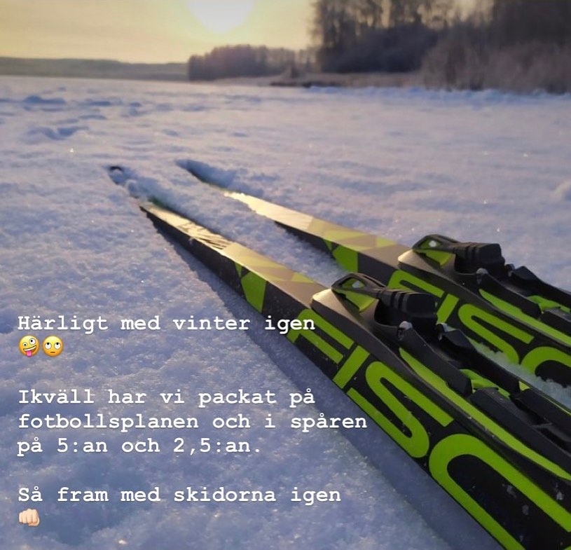 image: Snön är tillbaka = Skidåkning!